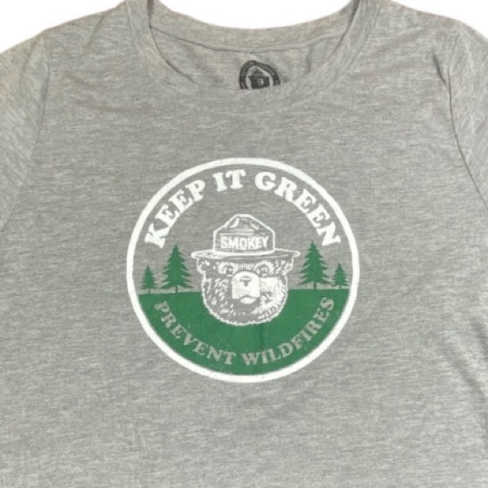 Official Licensed Smokey The Bear Keep It Green Tee T-Shirt XXL Womens Tee